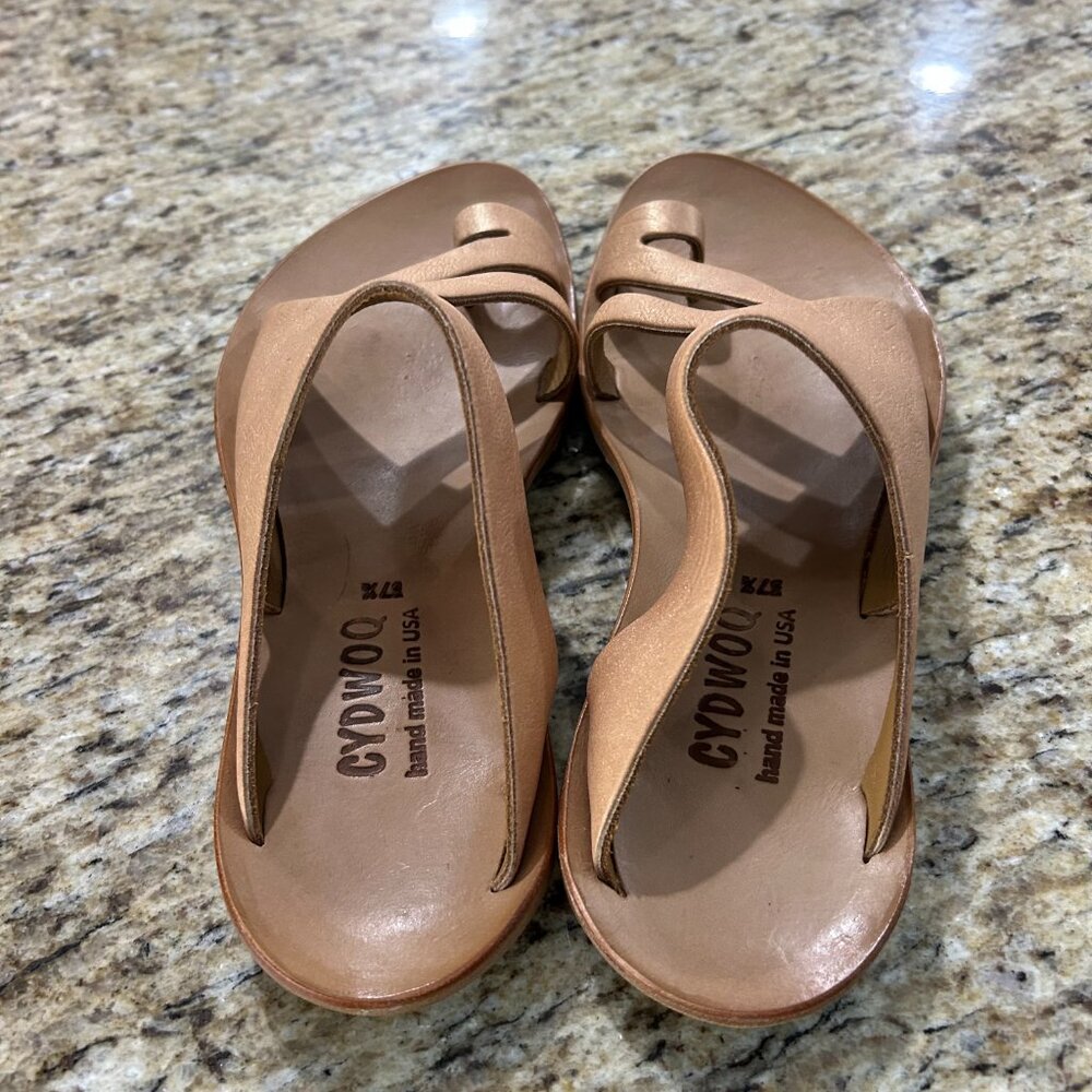 CYDWOQ Feline Womens Sandal, gold, 37.5 - Picture 5 of 8